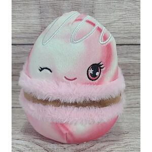 Kellytoy Squishmallow Dessert Mystery Squad Plush Macaron Pink Wink 5"